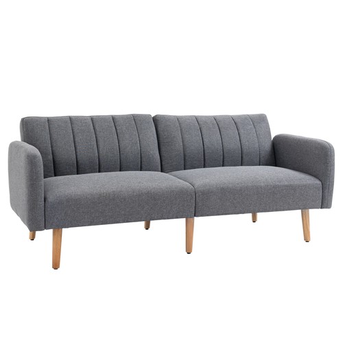 Homcom seater linen sofa bed - homcom,