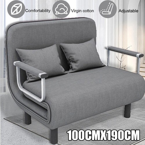 Seater fabric sofa bed - 2,