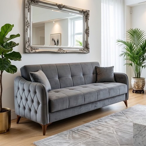 Grey nazli sofa - bed, storage