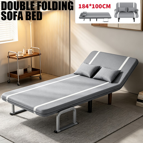 Double fabric sofa bed sleeper - sofa,