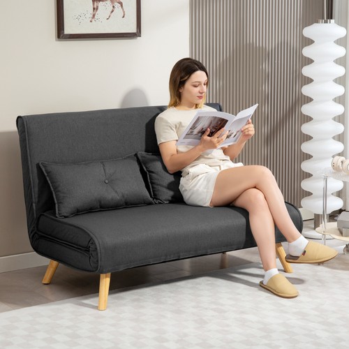 Homcom click clack sofa - clack, 2