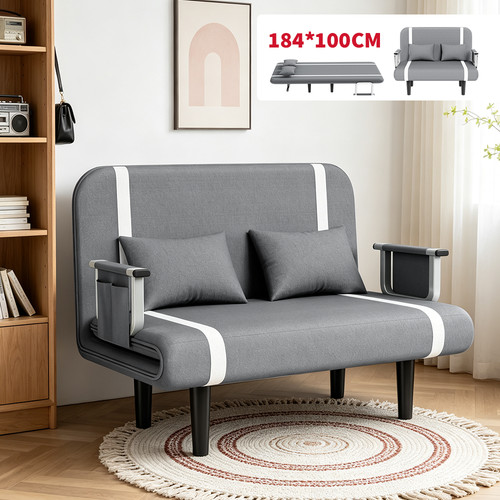 184cm double fabric sofa - double, bed