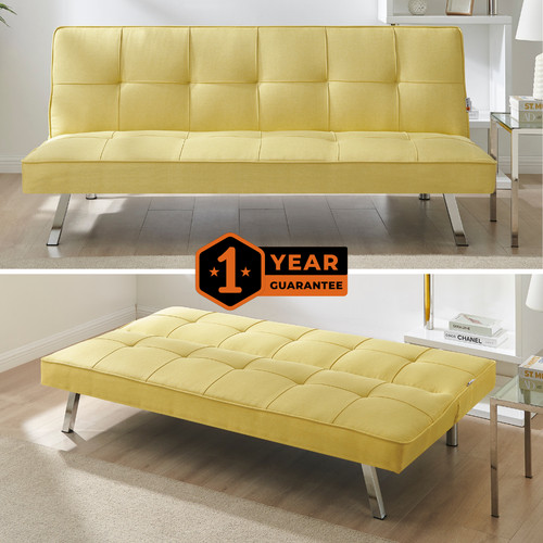 Yellow click clack sofa bed - clack,