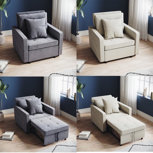 Folding single sofa bed - sofa,