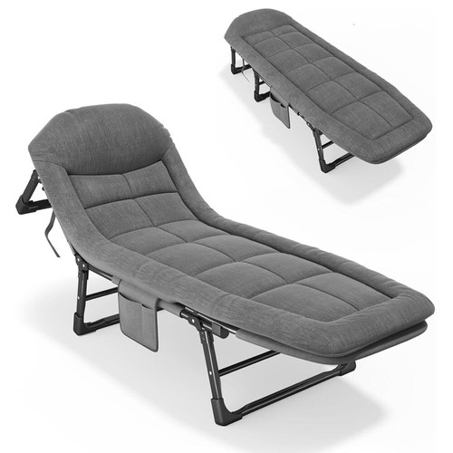 Grey double fabric sofa - double, bed