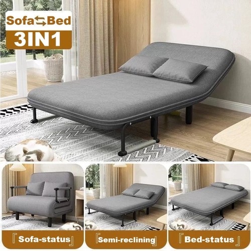 Folding double fabric sofa - folding,