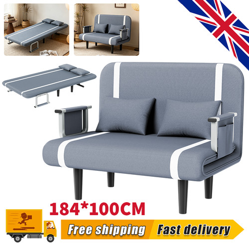 Double fabric sofa - fabric, sleeper