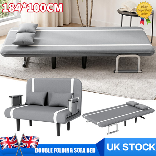 Double fabric sofa bed - double, sleeper